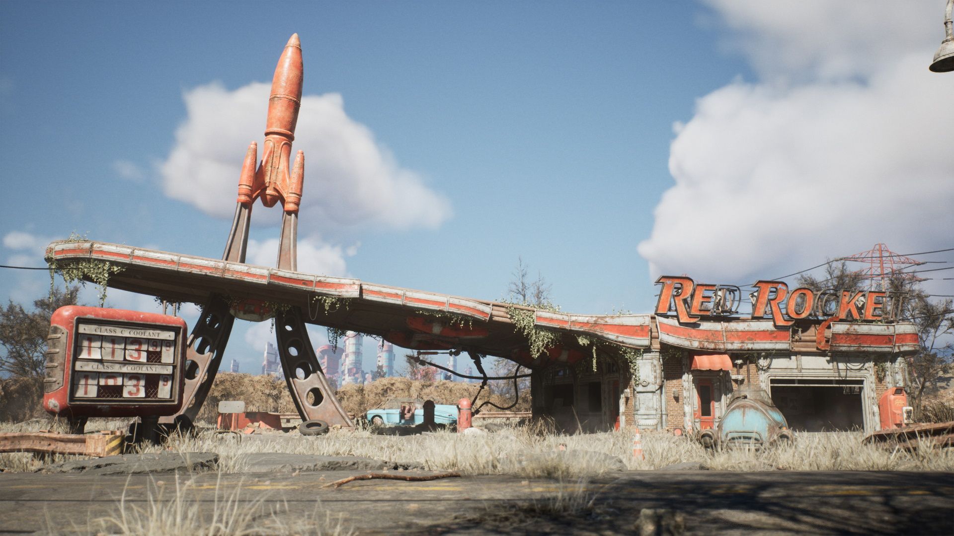 Fallout 4 сигнал бедствия стоянка грузовиков красная ракета фото 50