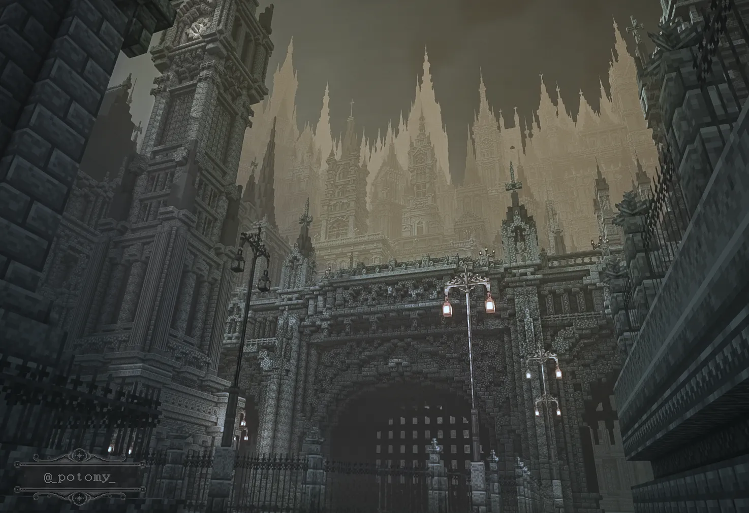 Bloodborne в Minecraft. Источник: reddit.com/Parking_Price6980