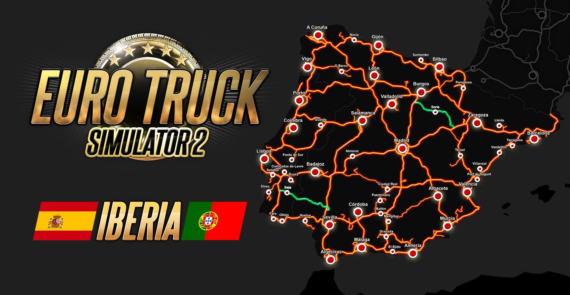 Авторы Euro Truck Simulator 2 бесплатно расширят дополнение Iberia