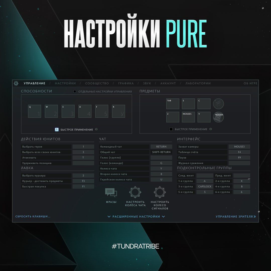 Настройки Pure~