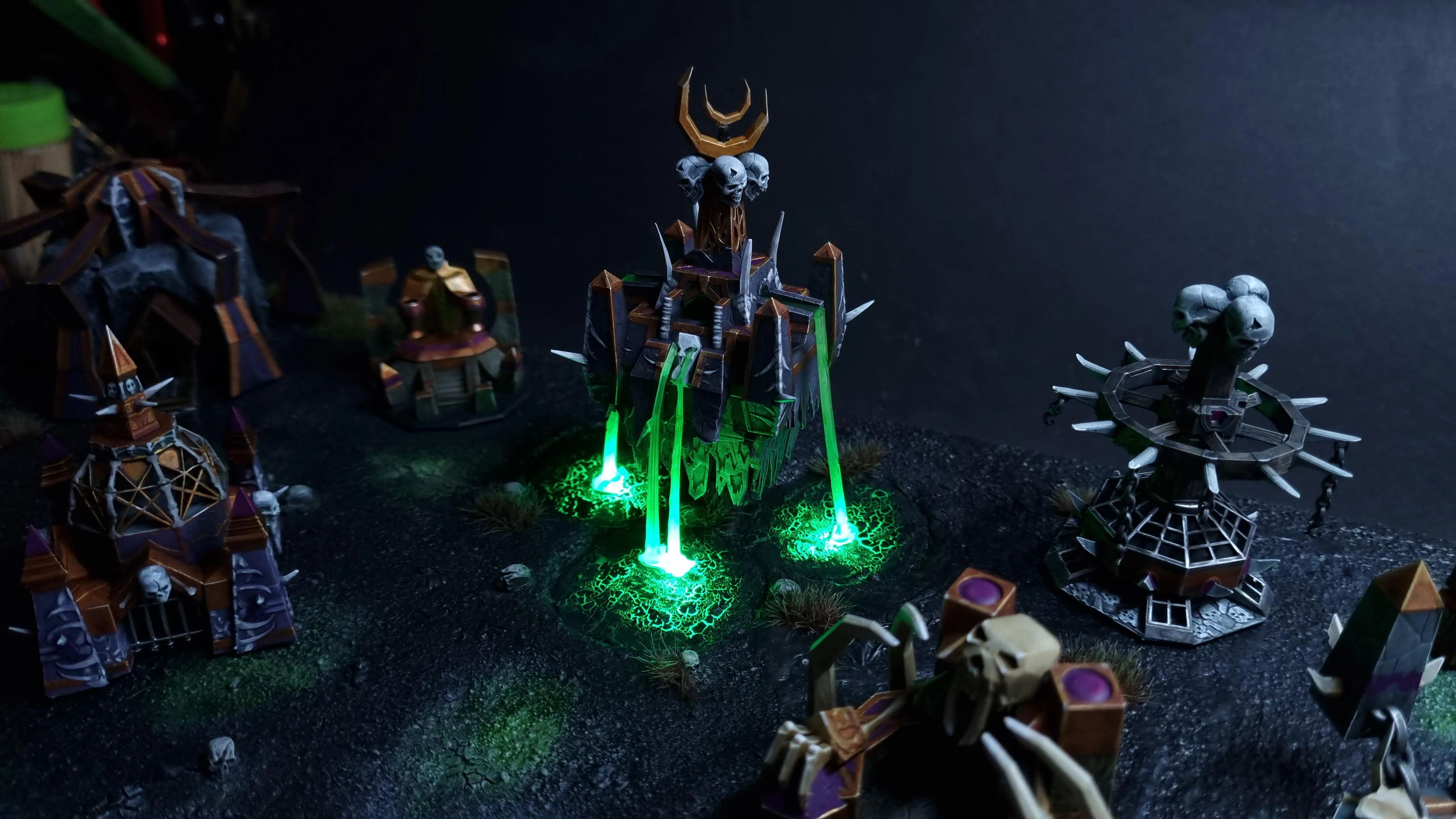 Диорама базы нежити из Warcraft III. Автор: MiniQuest64
