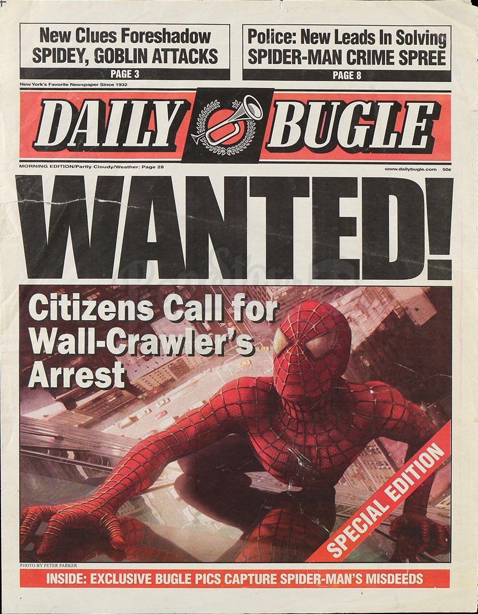 Выпуск Daily Bugle из фильма «Человек-паук»
