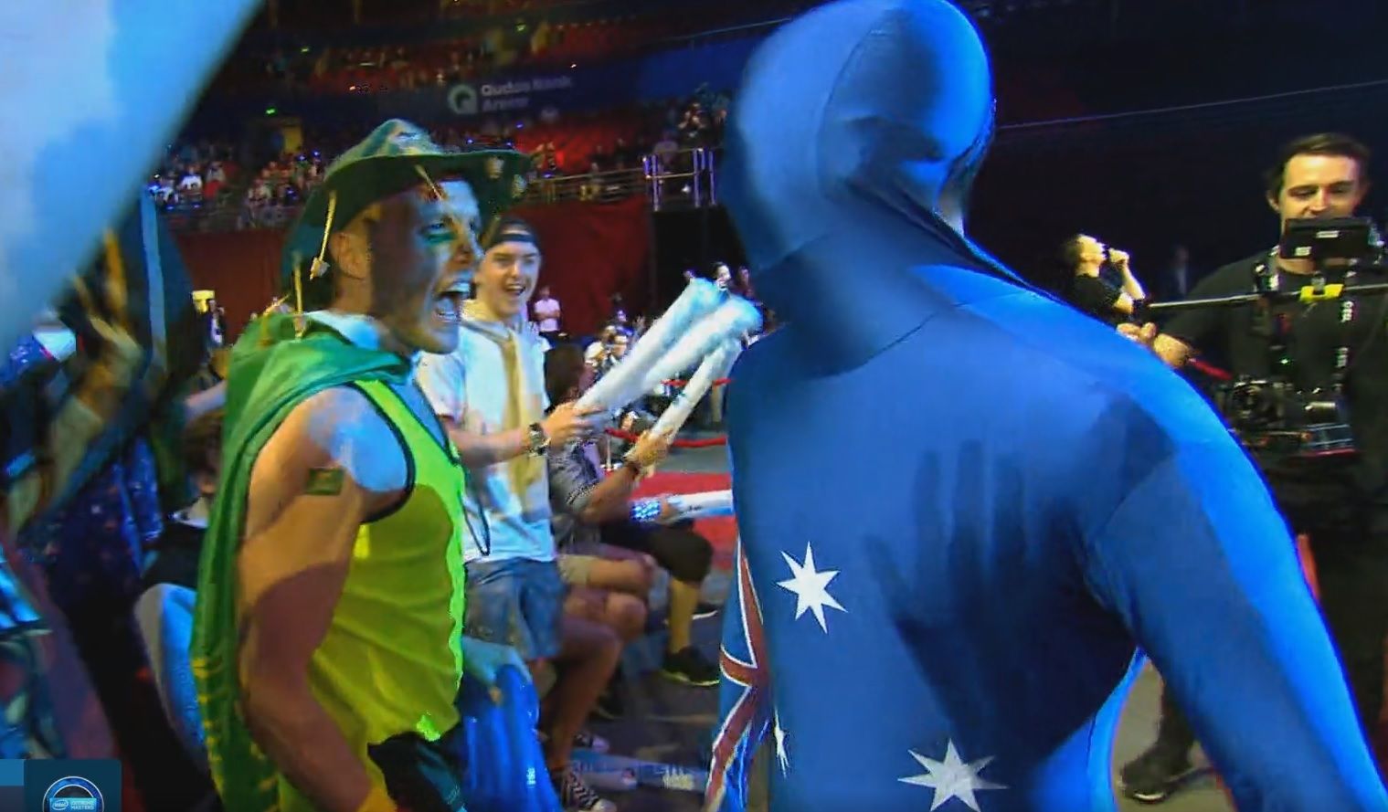 Обычный кадр с трансляции турнира в Австралии