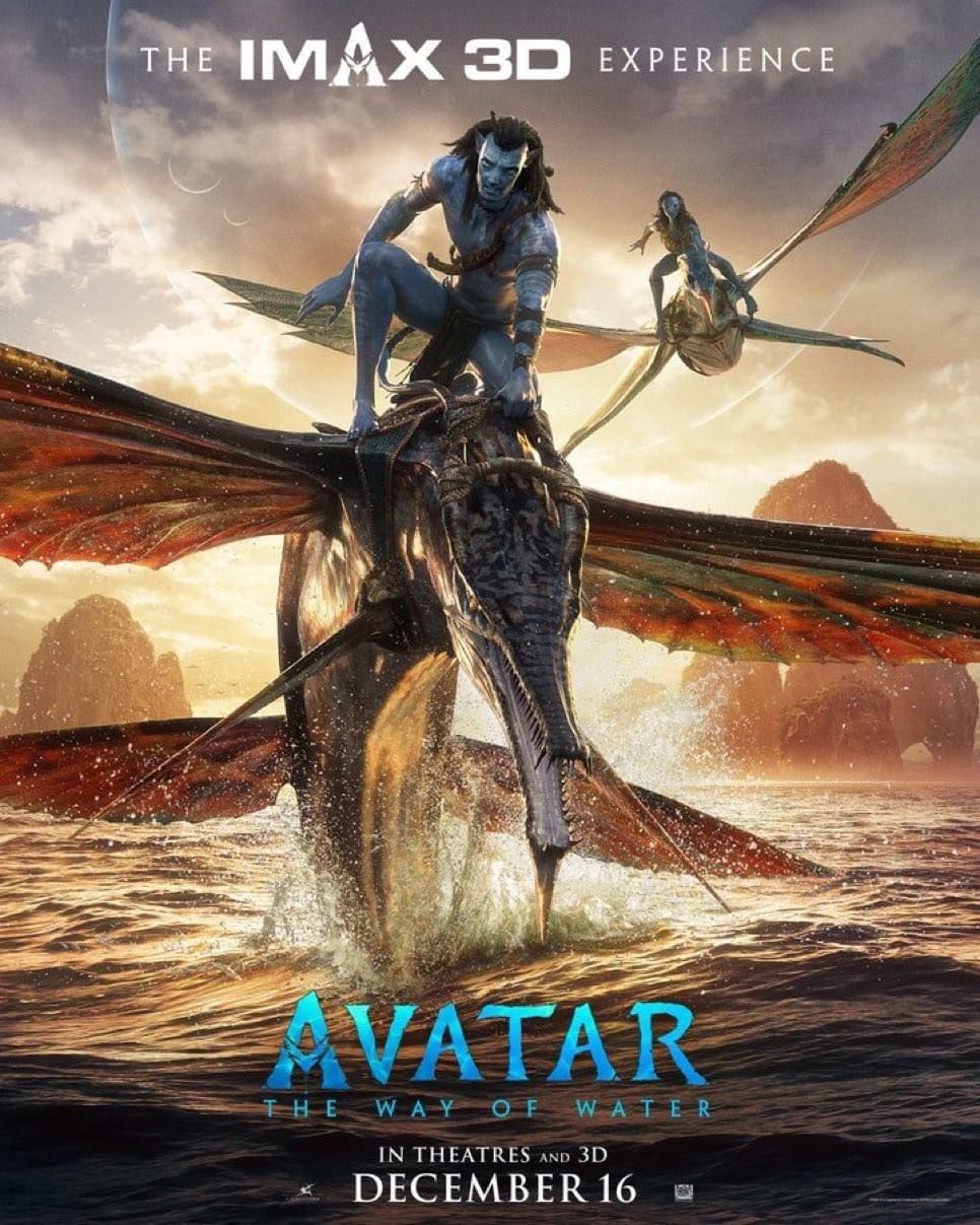 Постер фильма «Аватар: Путь воды» в IMAX