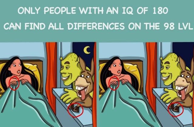 &laquo;Только те, у кого IQ больше 180, смогут найти все отличия на уровне 98&raquo;