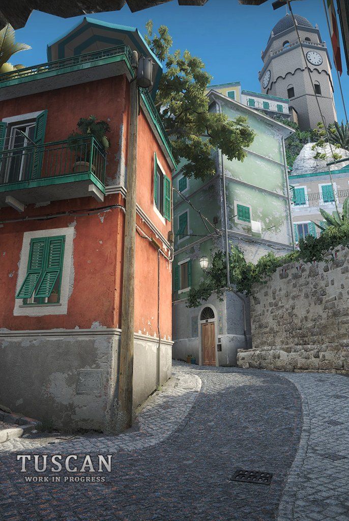 Скриншот обновленной Tuscan для CS:GO. Автор &mdash; catfood. В разработке.