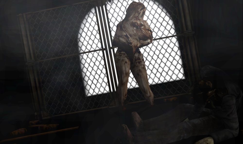 Первая встреча с Лежащей фигурой в Silent Hill 2