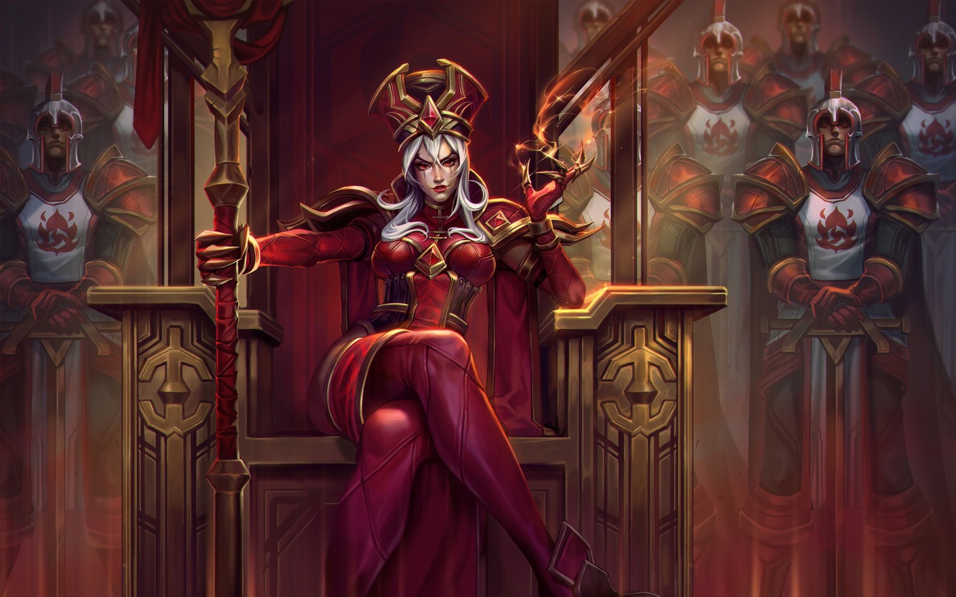 Джайна Праудмур из World of Warcraft трахает орков