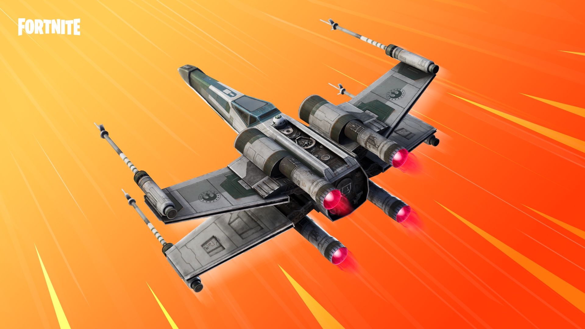 Глайдер Vanguard Squadron X-wing в Fortnite.
Источник: Epic Games