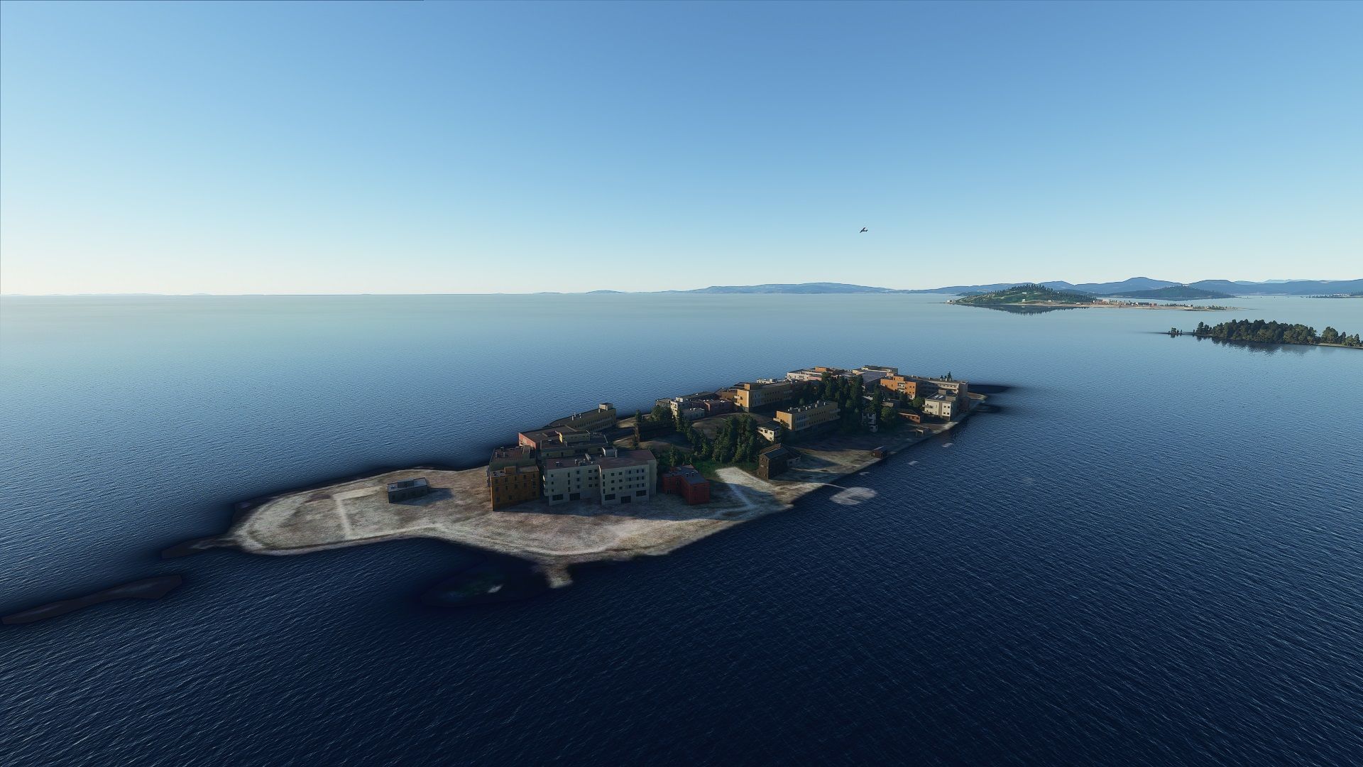 Остров Хасима в Microsoft Flight Simulator