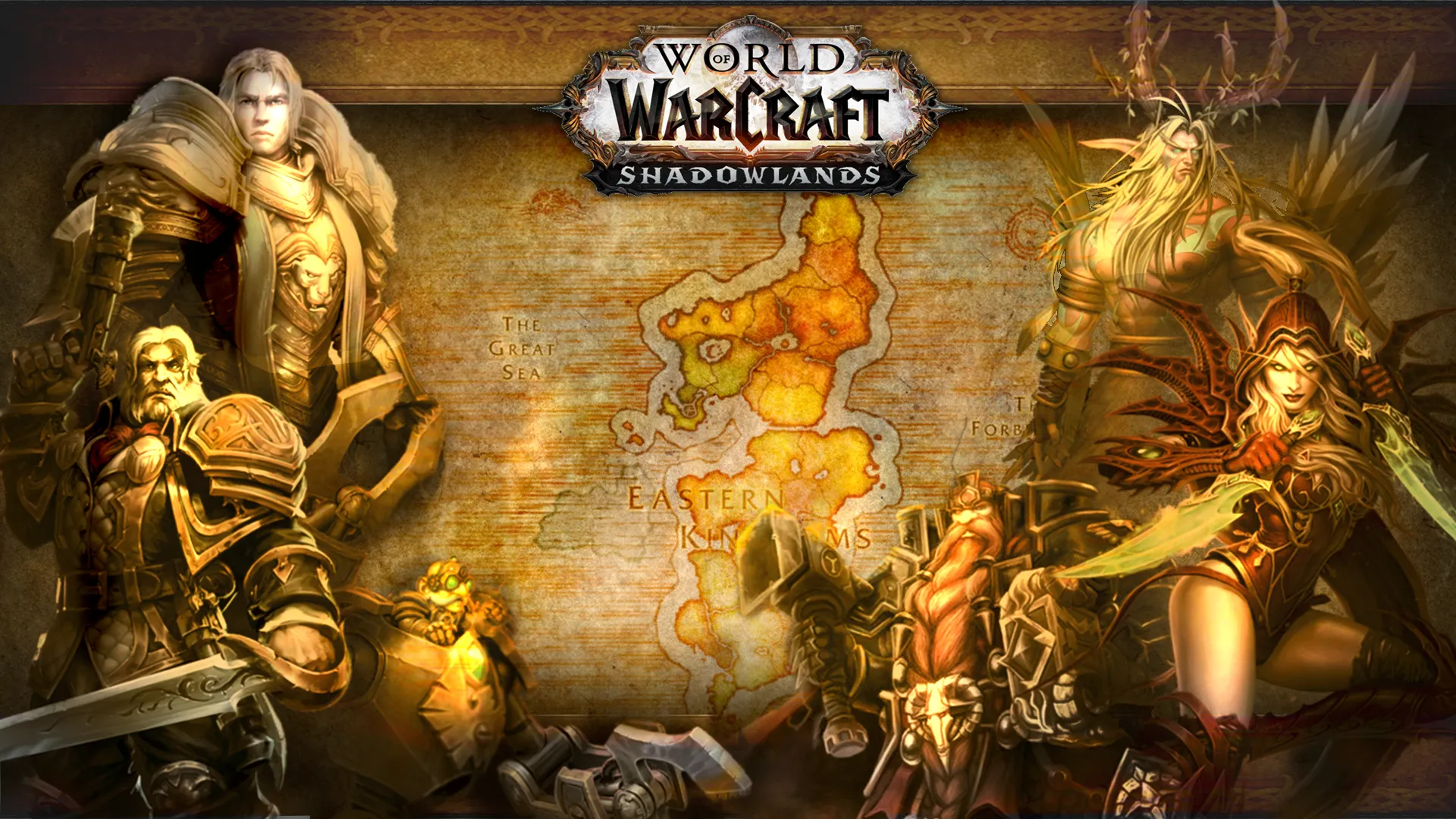 Пользователь создал концепт новых экранов загрузки для World of Warcraft