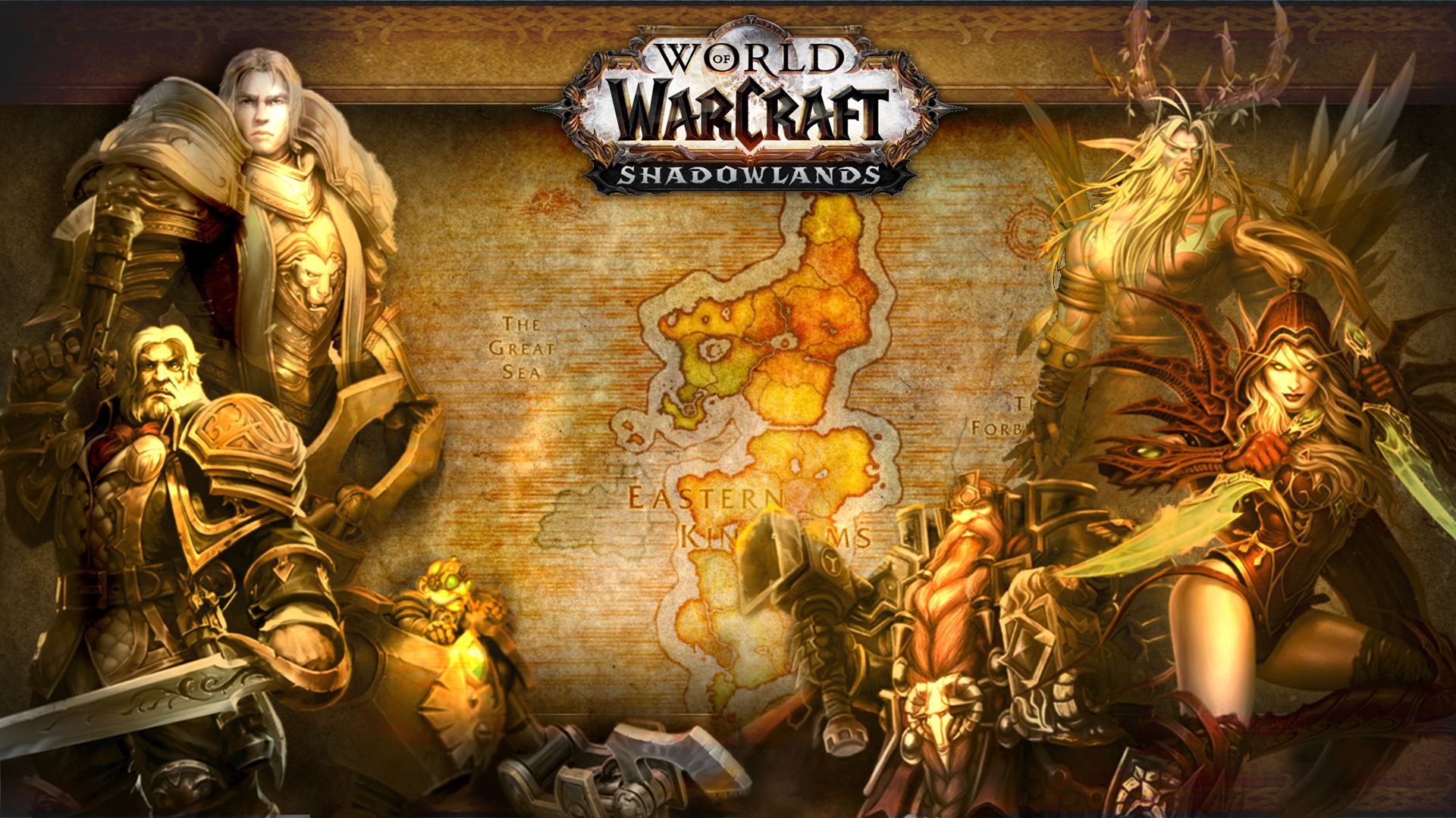 Пользователь создал концепт новых экранов загрузки для World of Warcraft