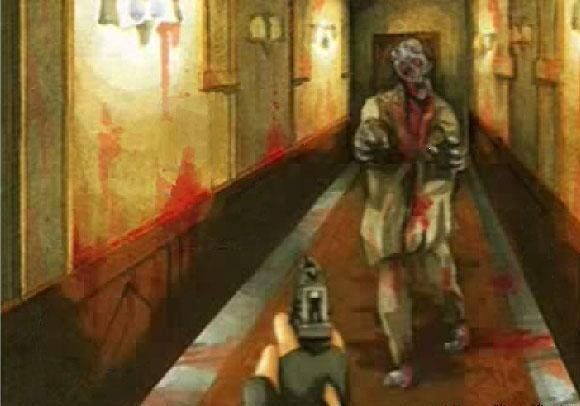 Единственное изображение, сохранившееся от версии Resident Evil с видом от первого лица