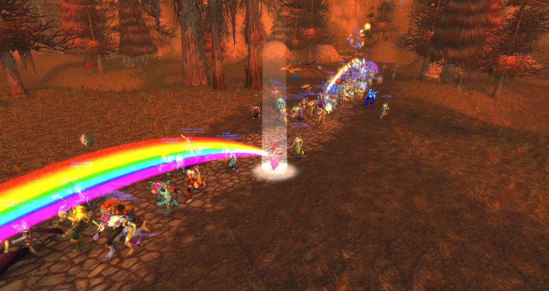Скриншот из World of Warcraft &mdash; &laquo;Забег троллей&raquo;
