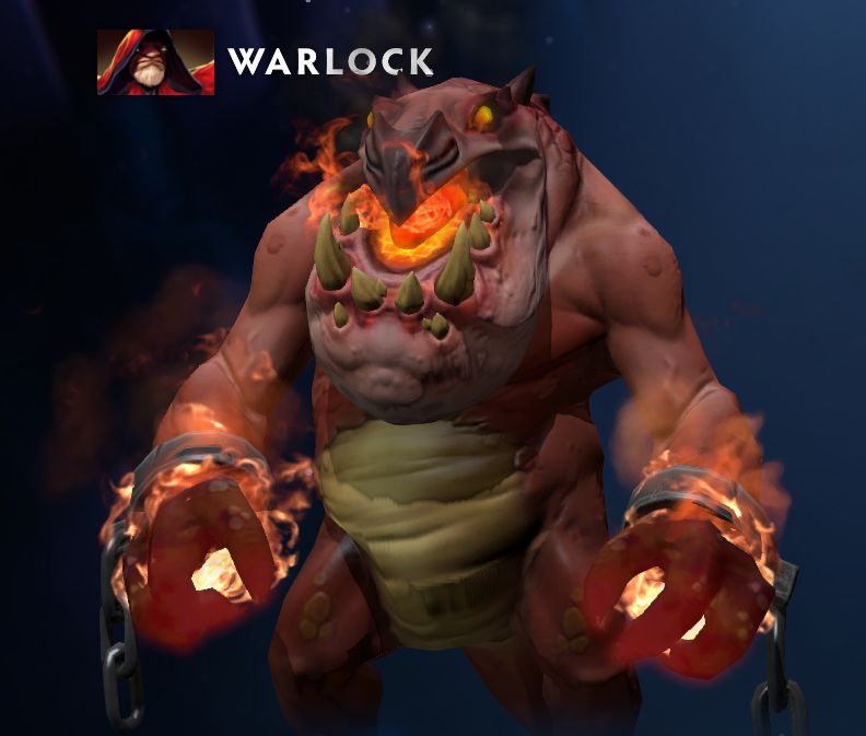 Голем Warlock в сете из голосования для Collector\'s Cache | Источник: Dota 2