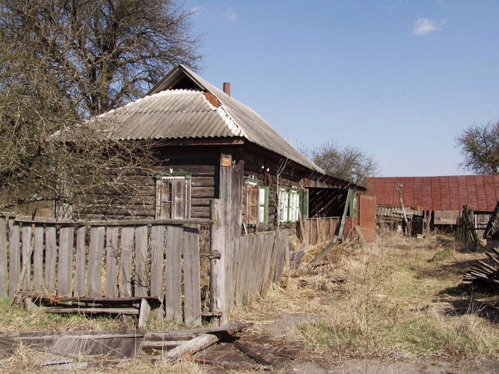 Деревня неподалеку от Чернобыля. Снимок разработчиков
