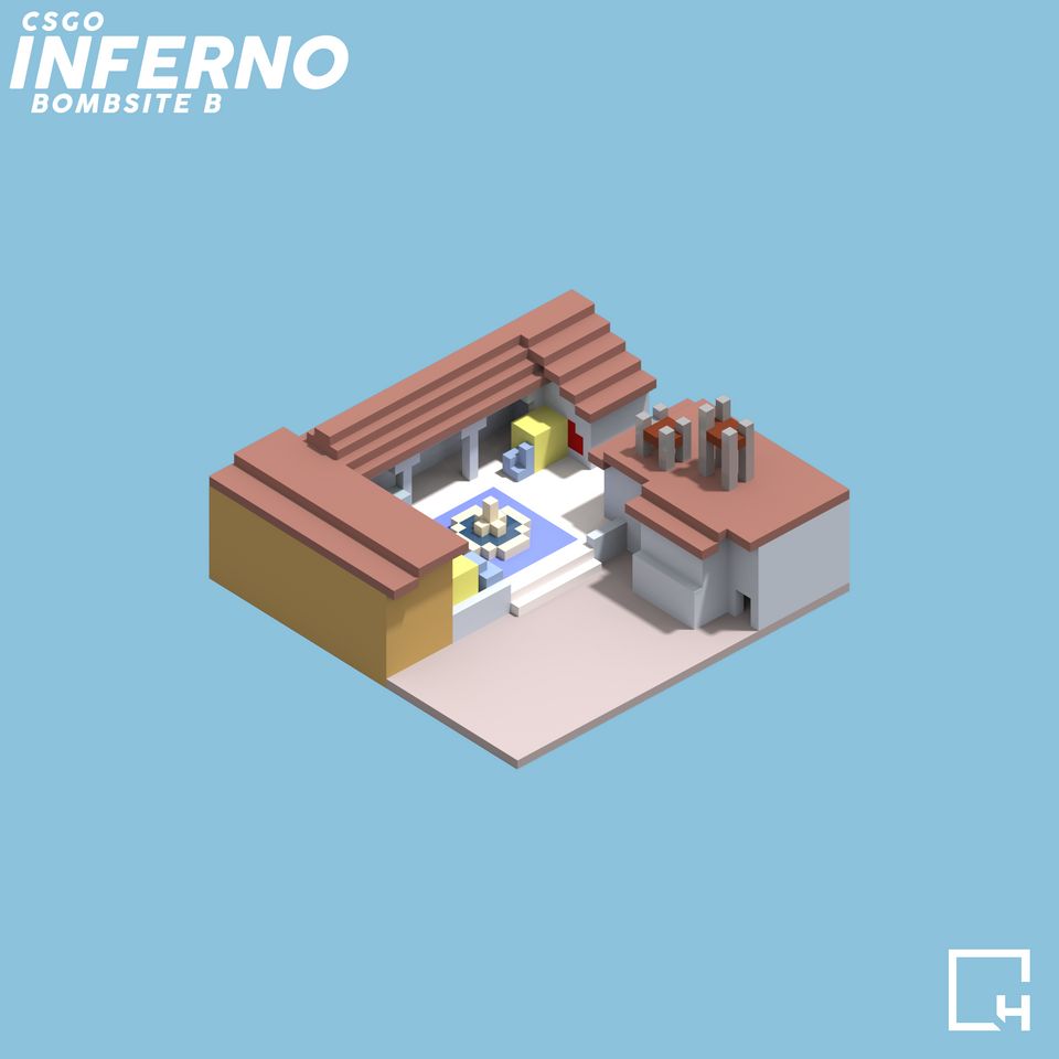 Модель планта B на Inferno из вокселей от пользователя ImHuskey