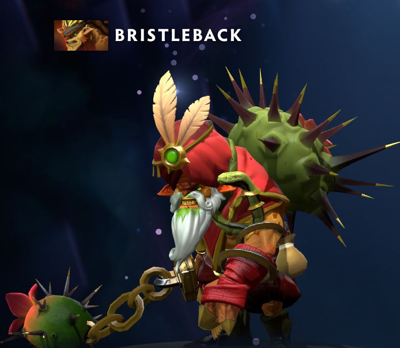 Сет на Bristleback из голосования для Collector\'s Cache | Источник: Dota 2