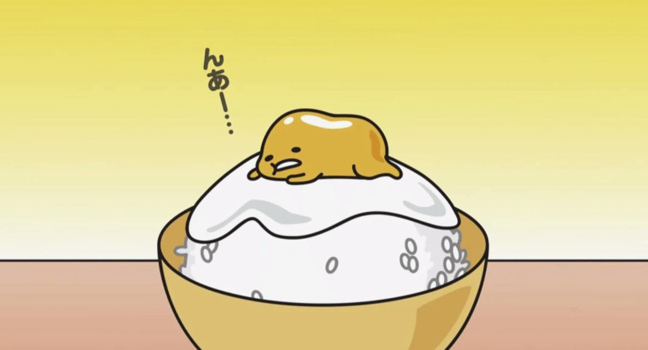 Кадр из аниме «Ленивое яйцо»