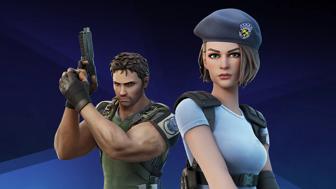 Крис Редфилд и Джилл Валентайн из Resident Evil появились в Fortnite