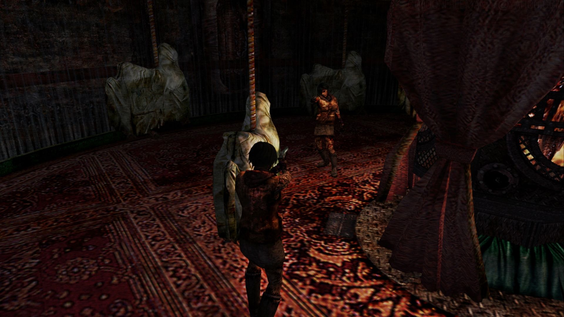 Сражение с боссом на карусели в Silent Hill 3