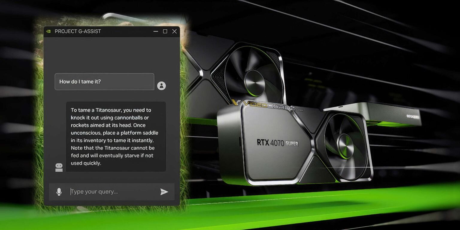 СМИ: NVIDIA анонсирует ИИ-ассистента Project G-Assist, который будет  помогать проходить игры