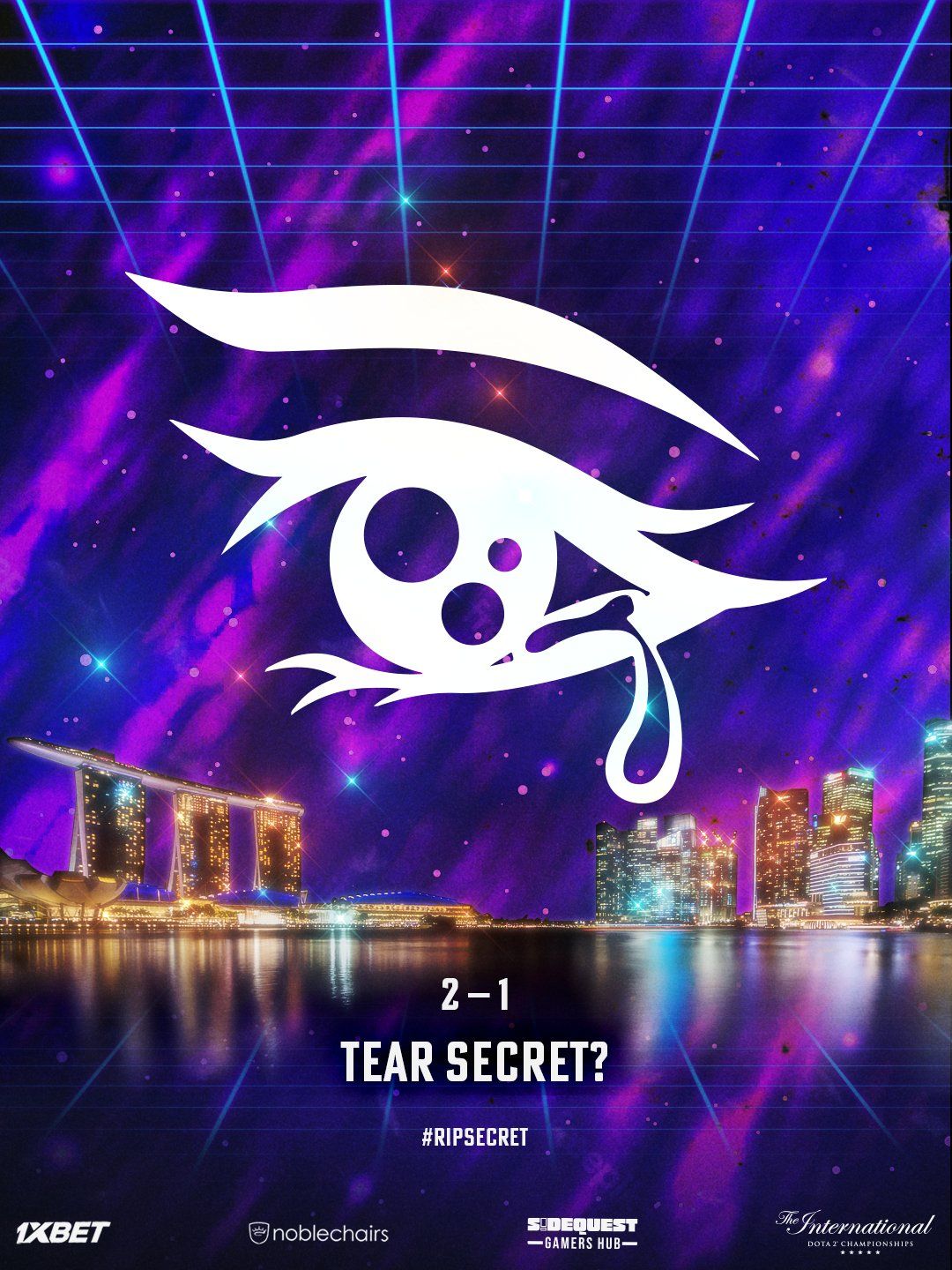 Измененный логотип Team Secret | Источник: твиттер Tundra Esports