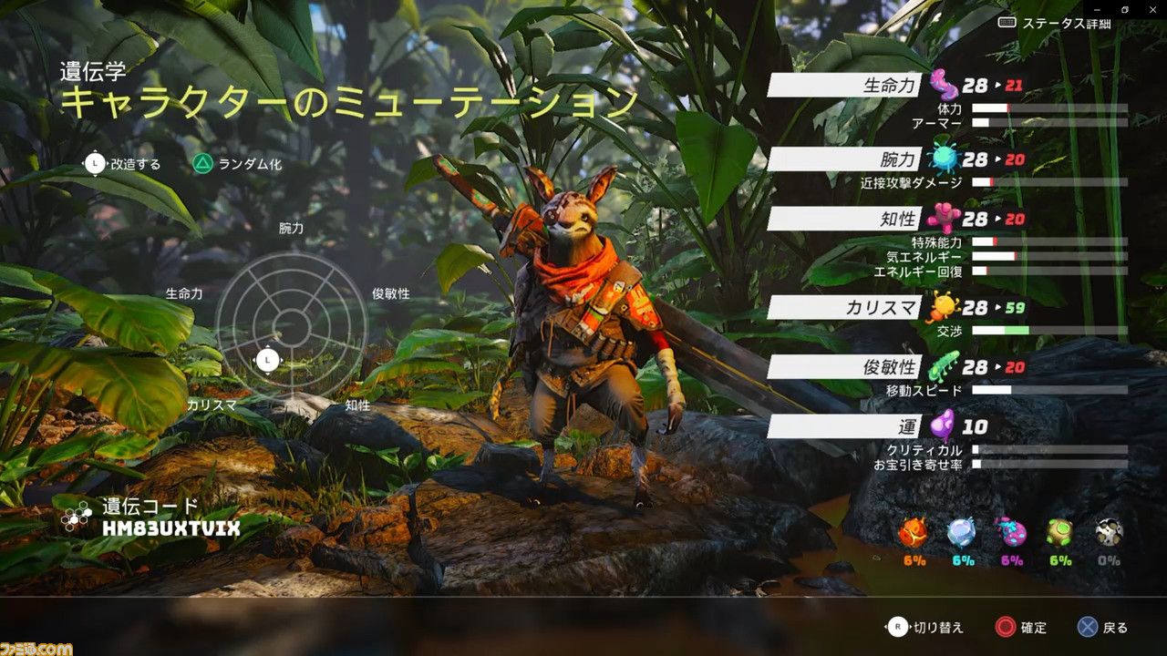 В сети появились подробности кастомизации персонажей в Biomutant