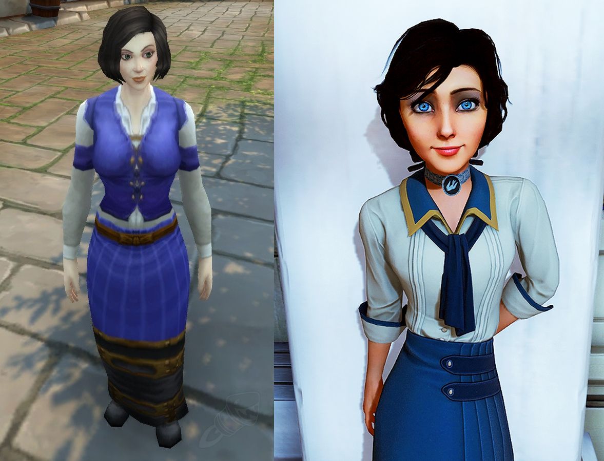 Элизабет из BioShock Infinite в World of Warcraft