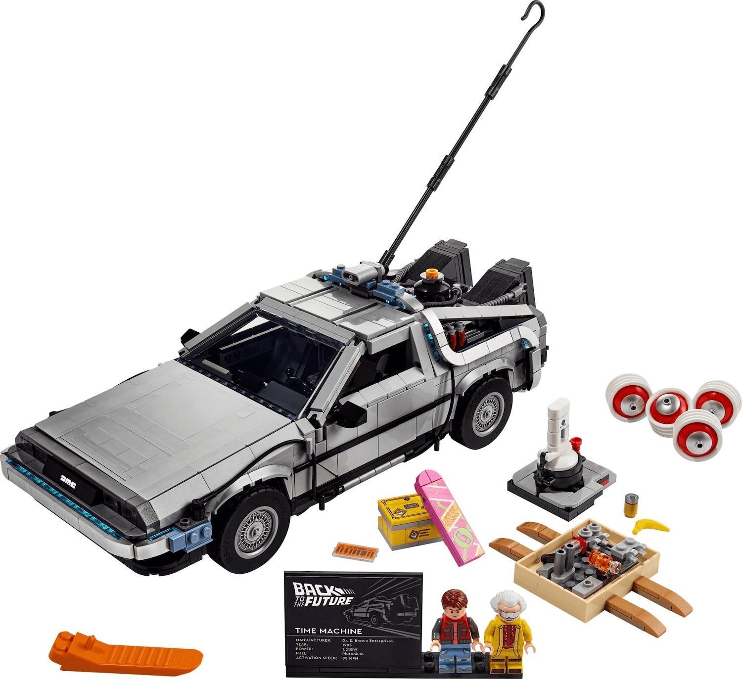 Коллекцию LEGO пополнила DeLorean из «Назад в будущее»