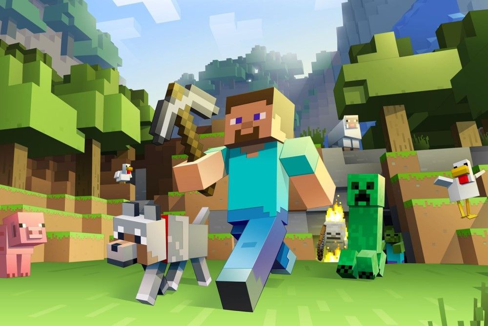 Промо-иллюстрации для игры Minecraft