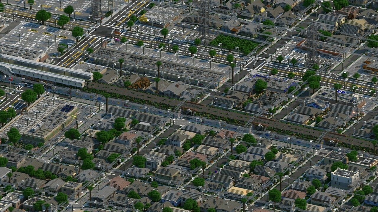 Город в Minecraft