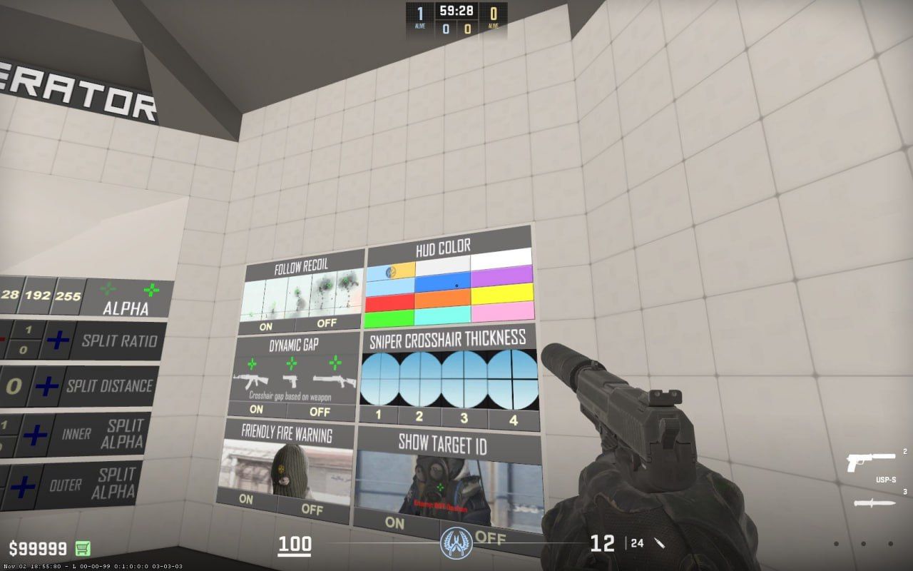 В CS2 стали доступны Aim Botz и Crosshair Generator — самые популярные  карты от комьюнити