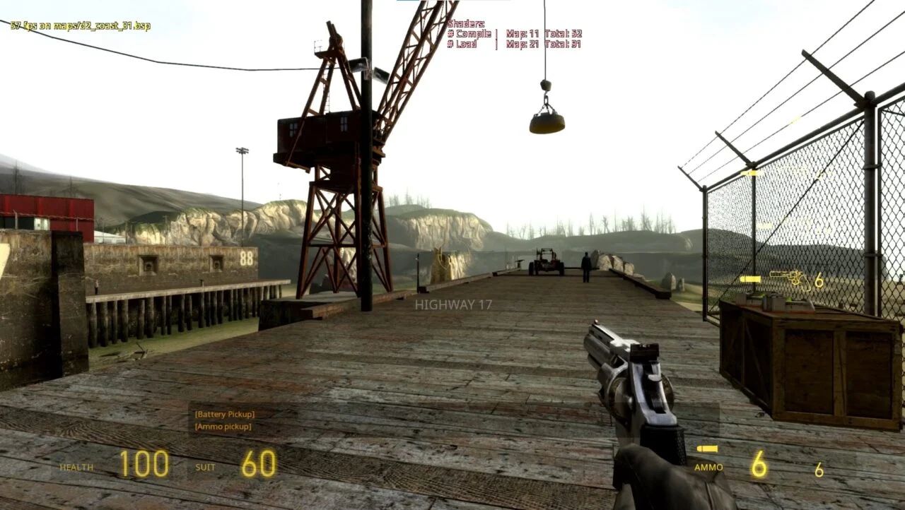 Скриншот из неофициальной Switch-версии Half-Life 2