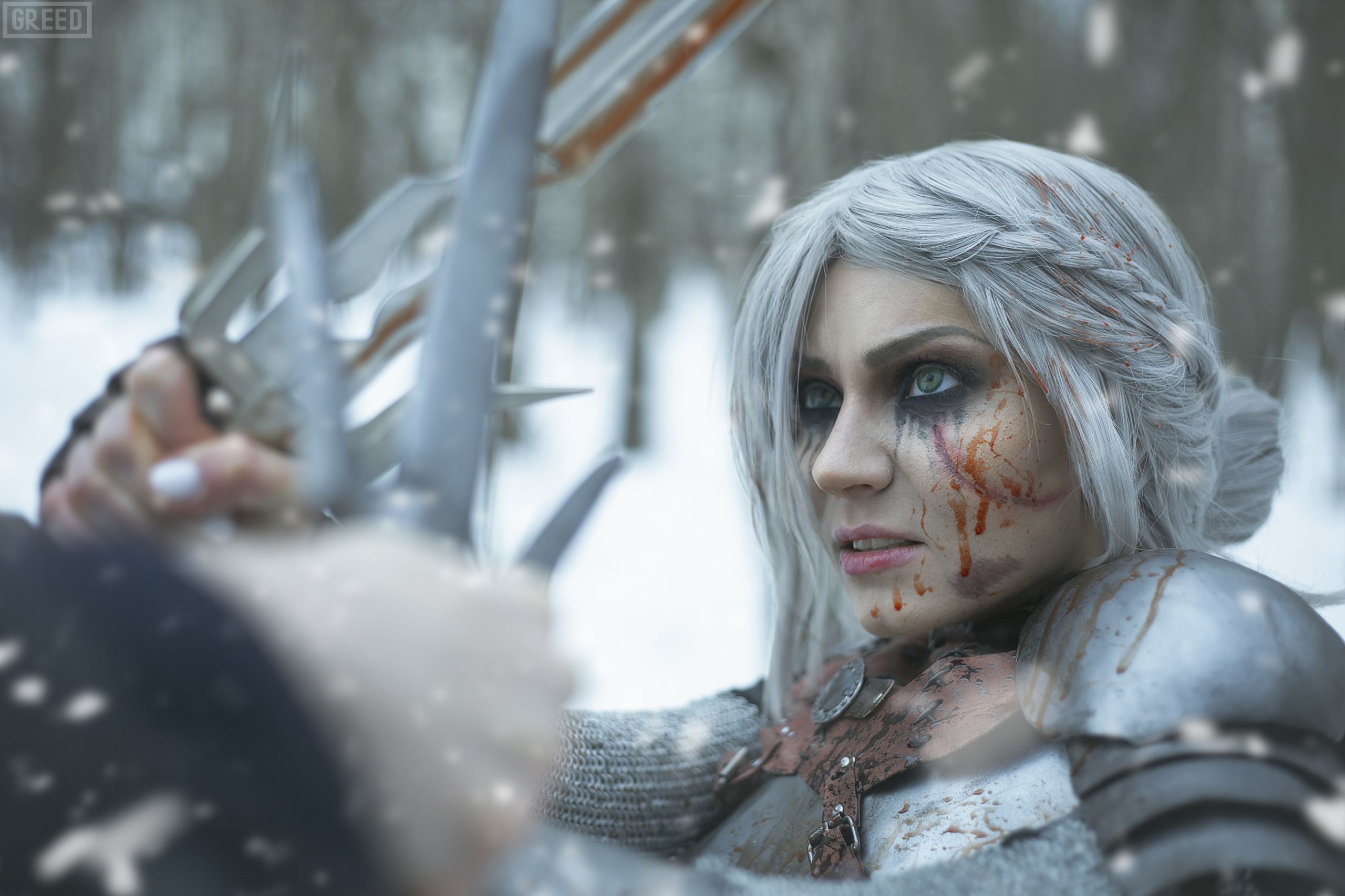 Косплей на Цири из The Witcher 3: Wild Hunt. Косплеер: Анна Сухорученко. Фотограф: GREED. Источник: https://vk.com/twenn.rogue