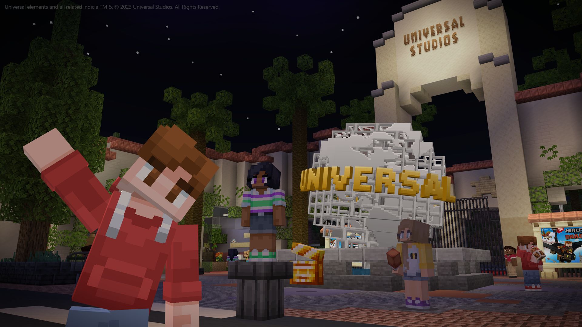 Парк Universal Studios в Minecraft