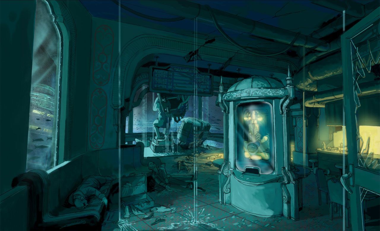 Концепт-арт Восторга из BioShock