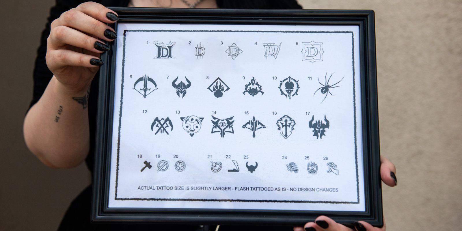 Эскизы татуировок по Diablo IV от Blizzard