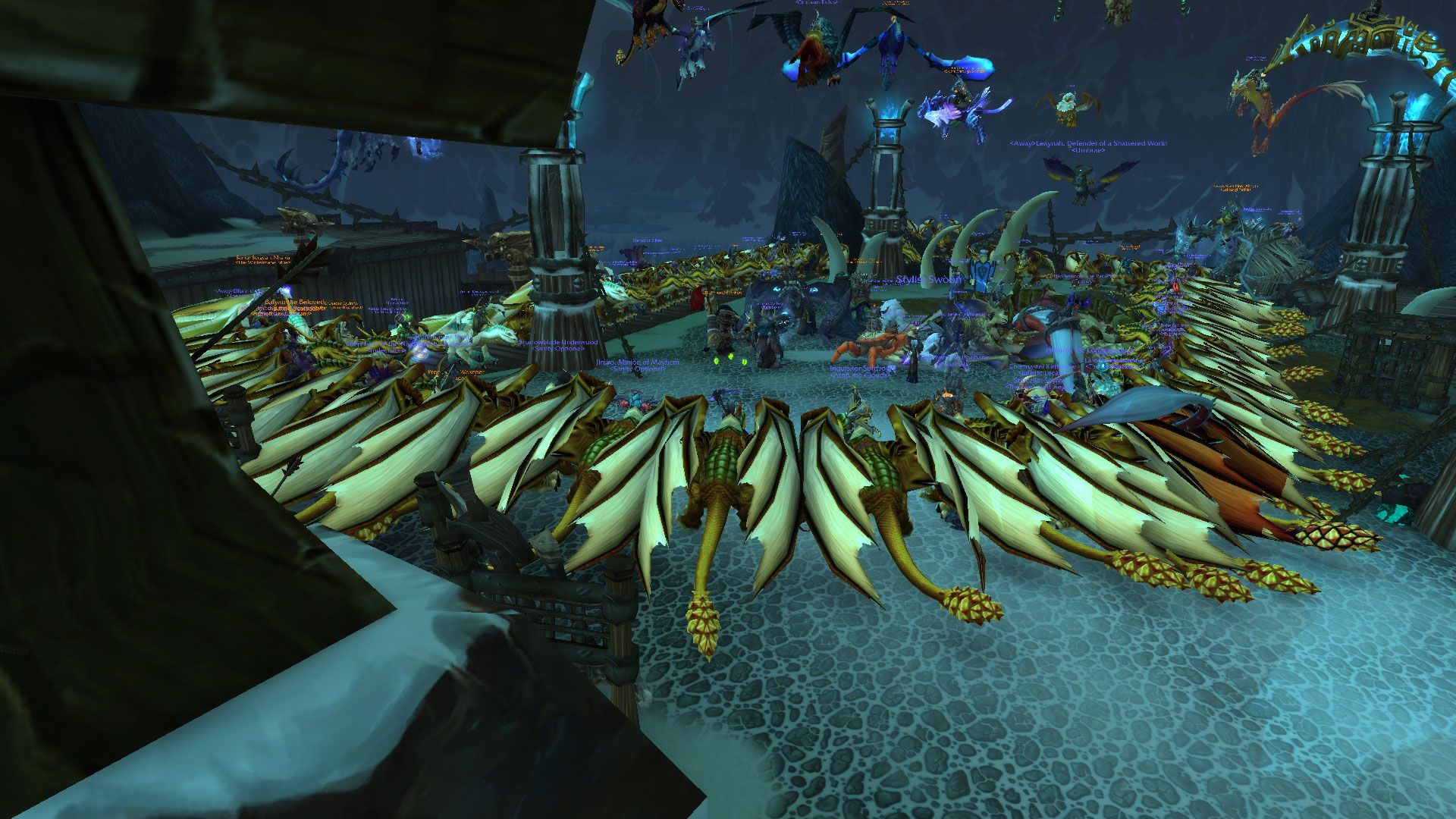 Ожидание редкого монстра в препатче World of Warcraft: Shadowlands. Источник: reddit