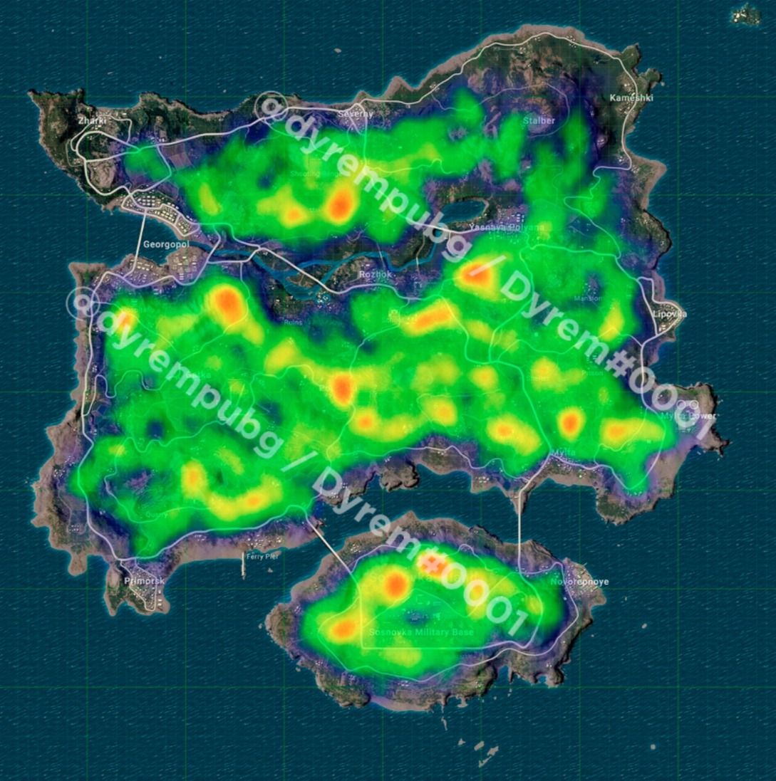 Карта Karakin в PUBG - как половина "Сосновки" на "Эрангеле" Канобу