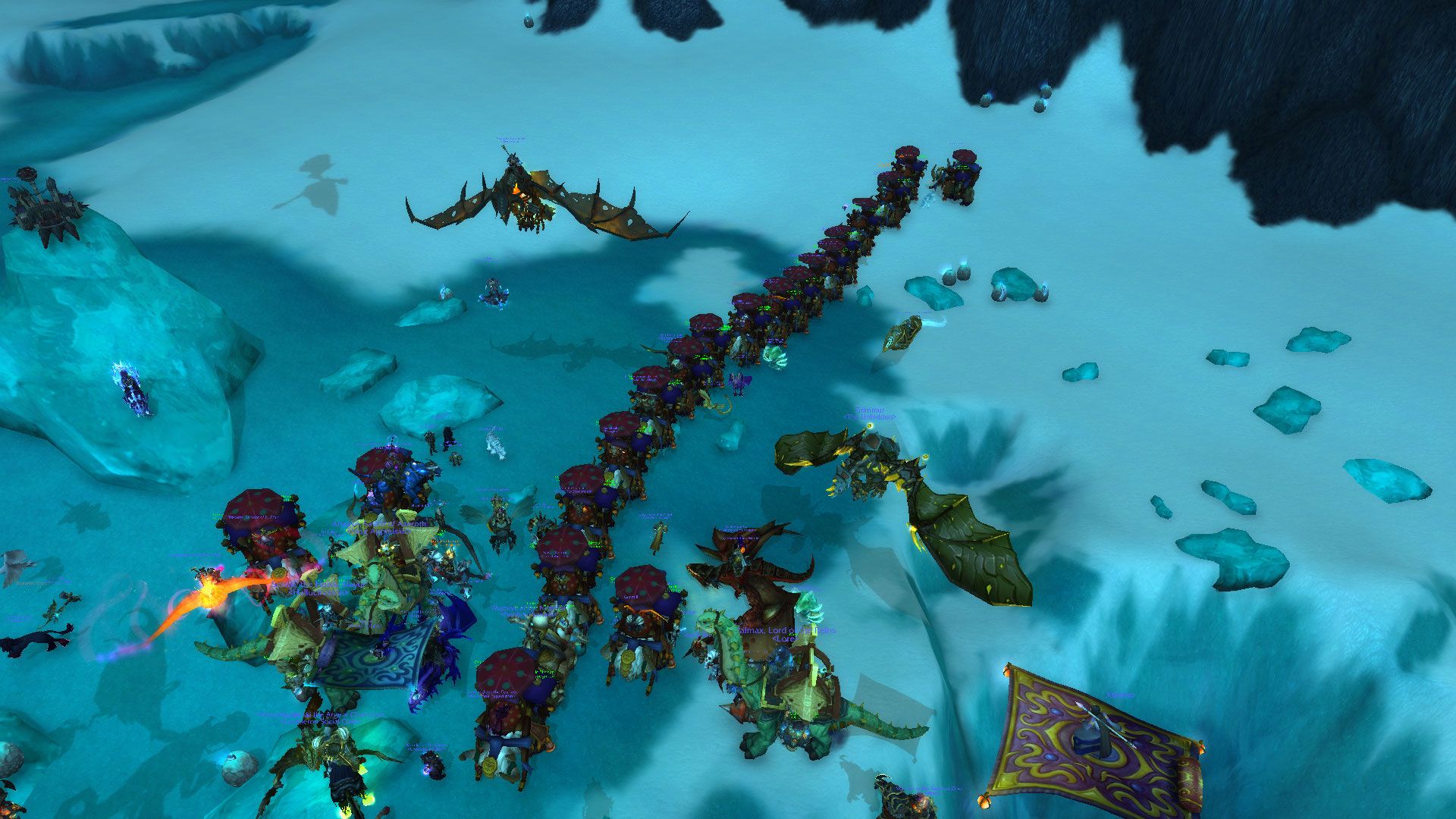 Ожидание редкого монстра в препатче World of Warcraft: Shadowlands. Источник: reddit