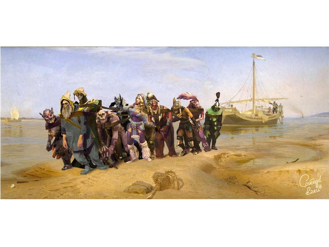 Ilya Repin Barge Haulers on the Volga