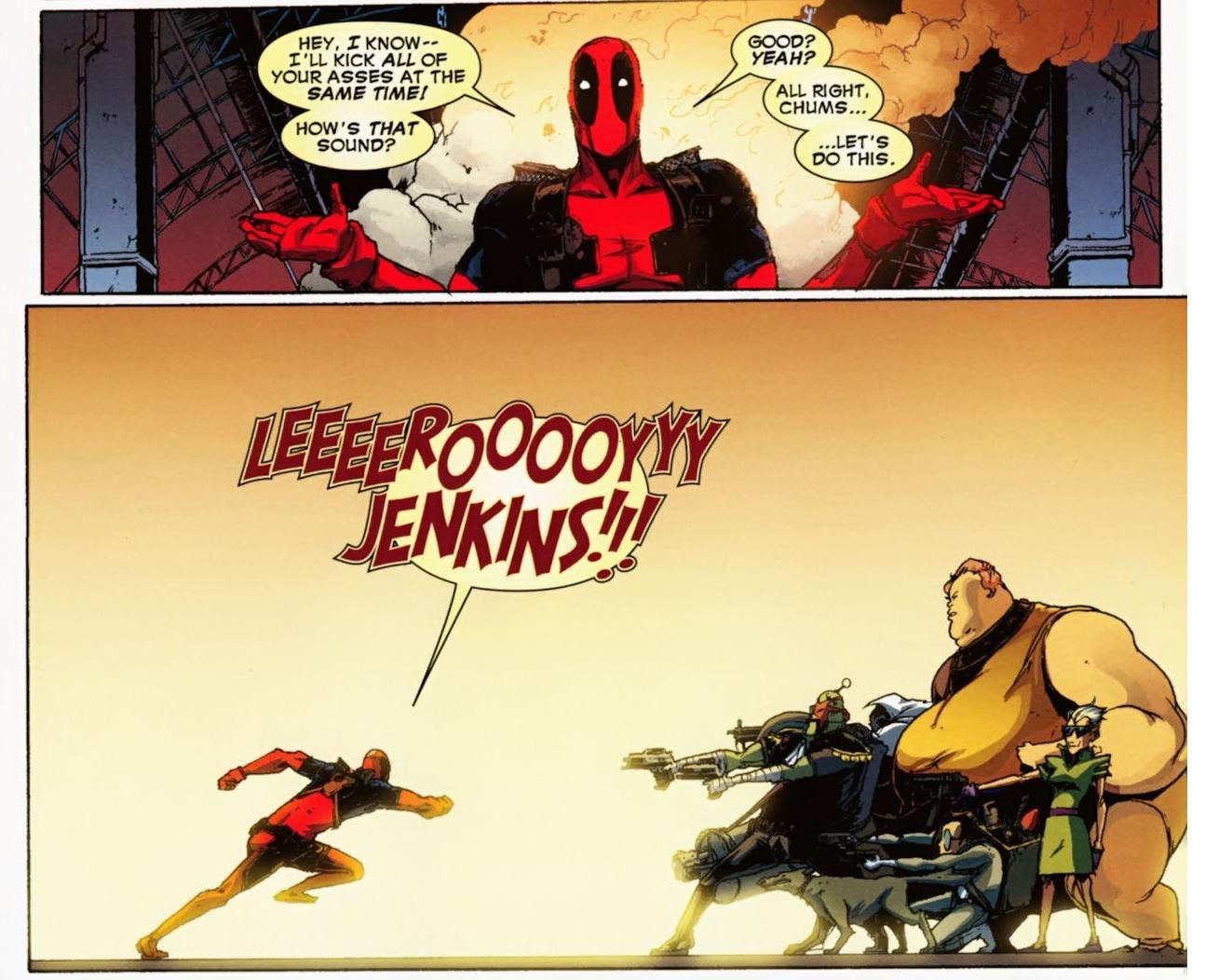 Лииирооой Дженкинс! | Источник: Deadpool vol. 3 №36