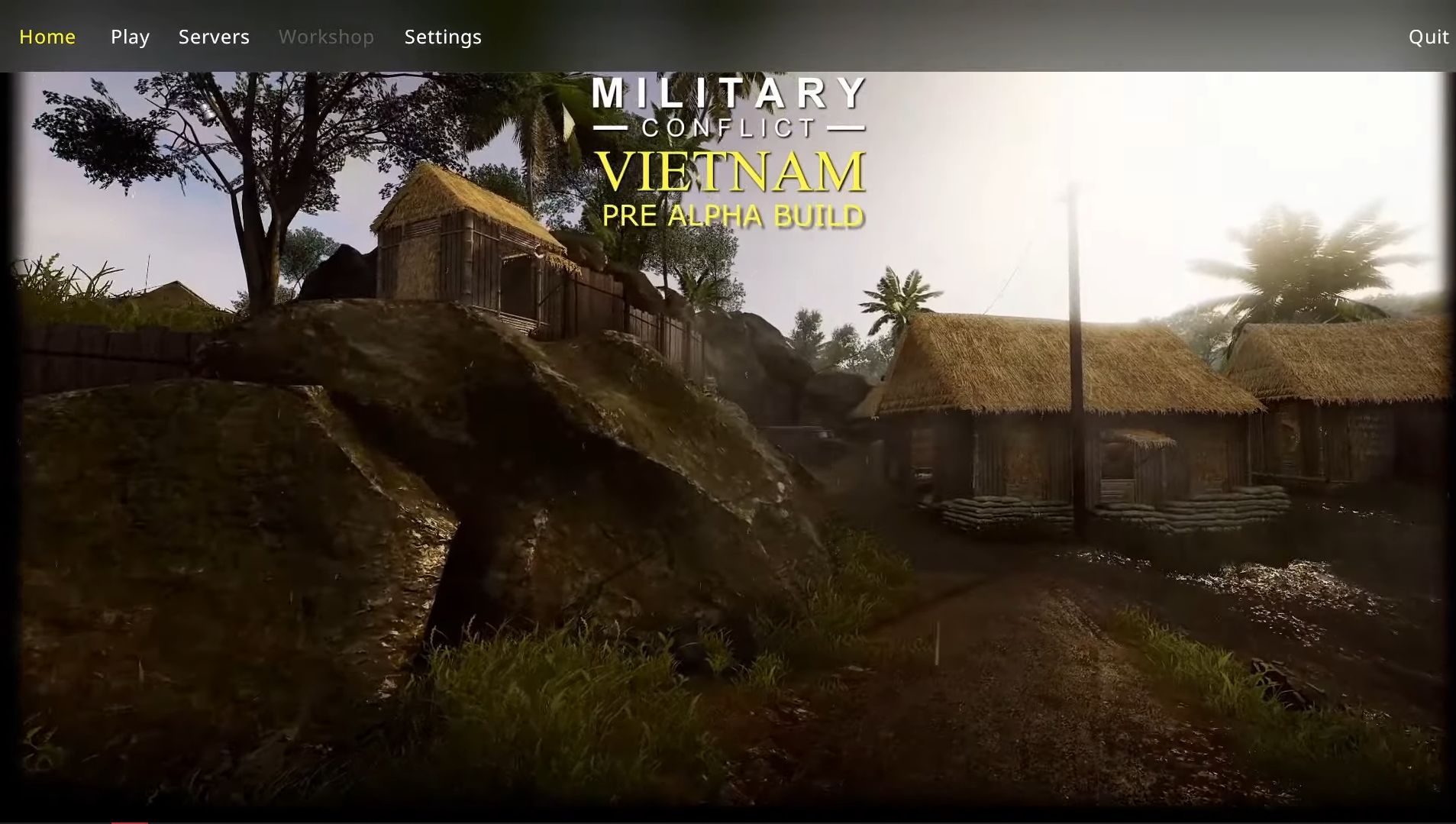 Главное меню Military Conflict: Vietnam | Источник: YouTube-канал Gabe Follower