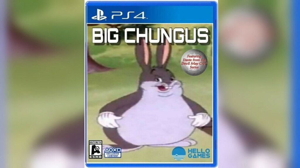 Мемная обложка игры о Биг Чунгусе. Источник: reddit