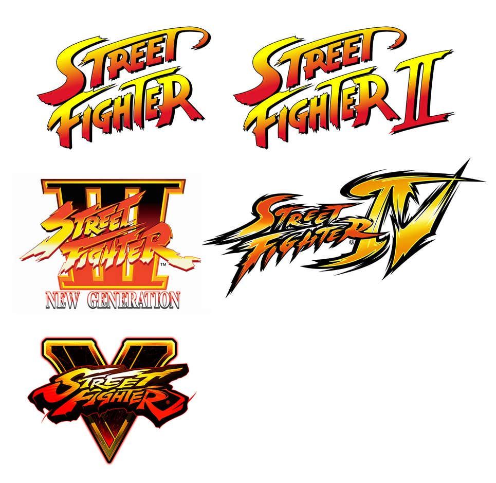 Логотипы прошлых частей Street Fighter