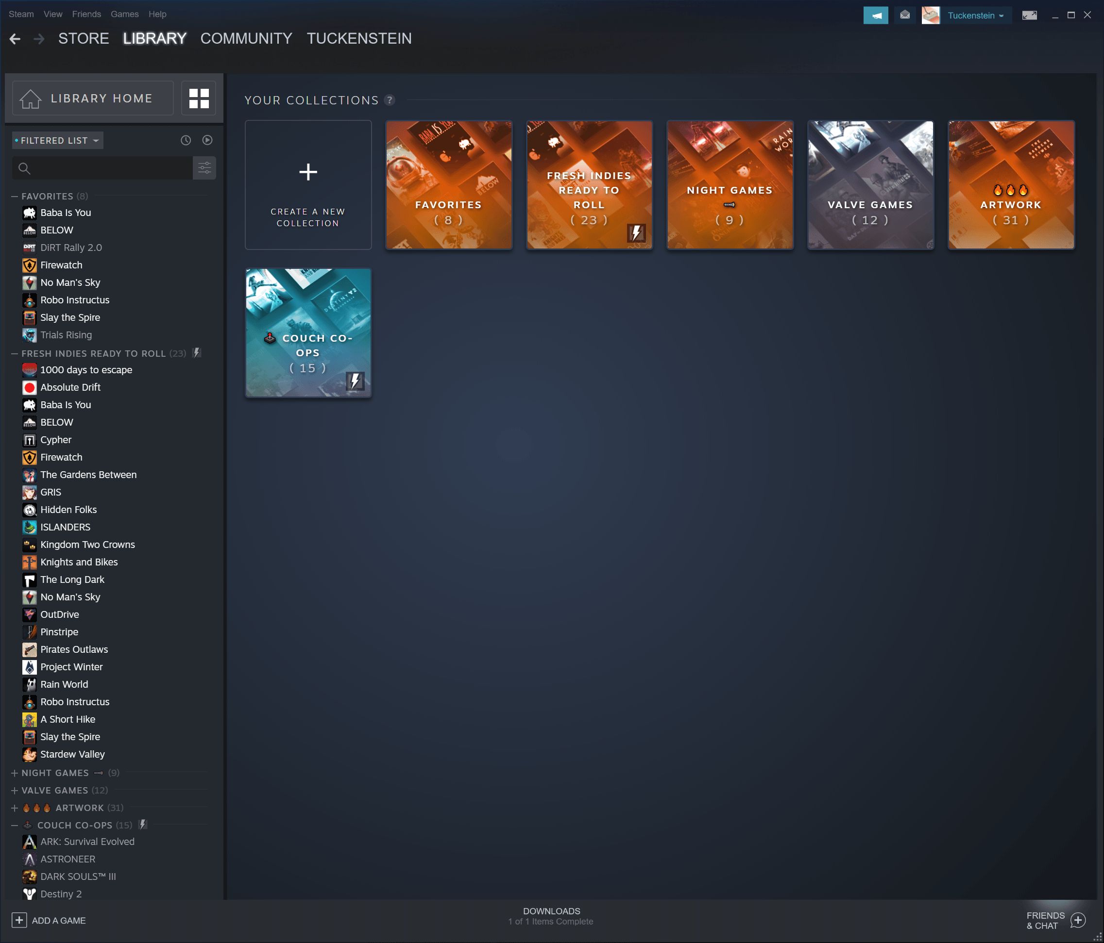 Новый интерфейс библиотеки Steam; источник: Valve