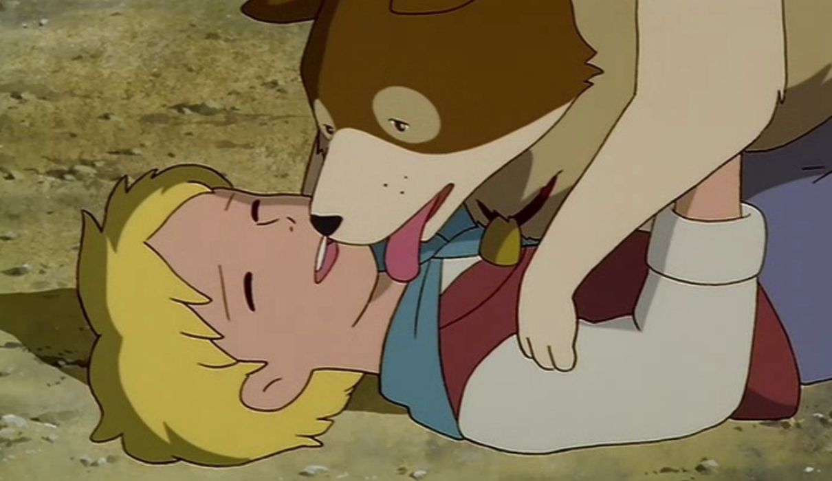 Кадр из аниме «Фландрийский пёс»