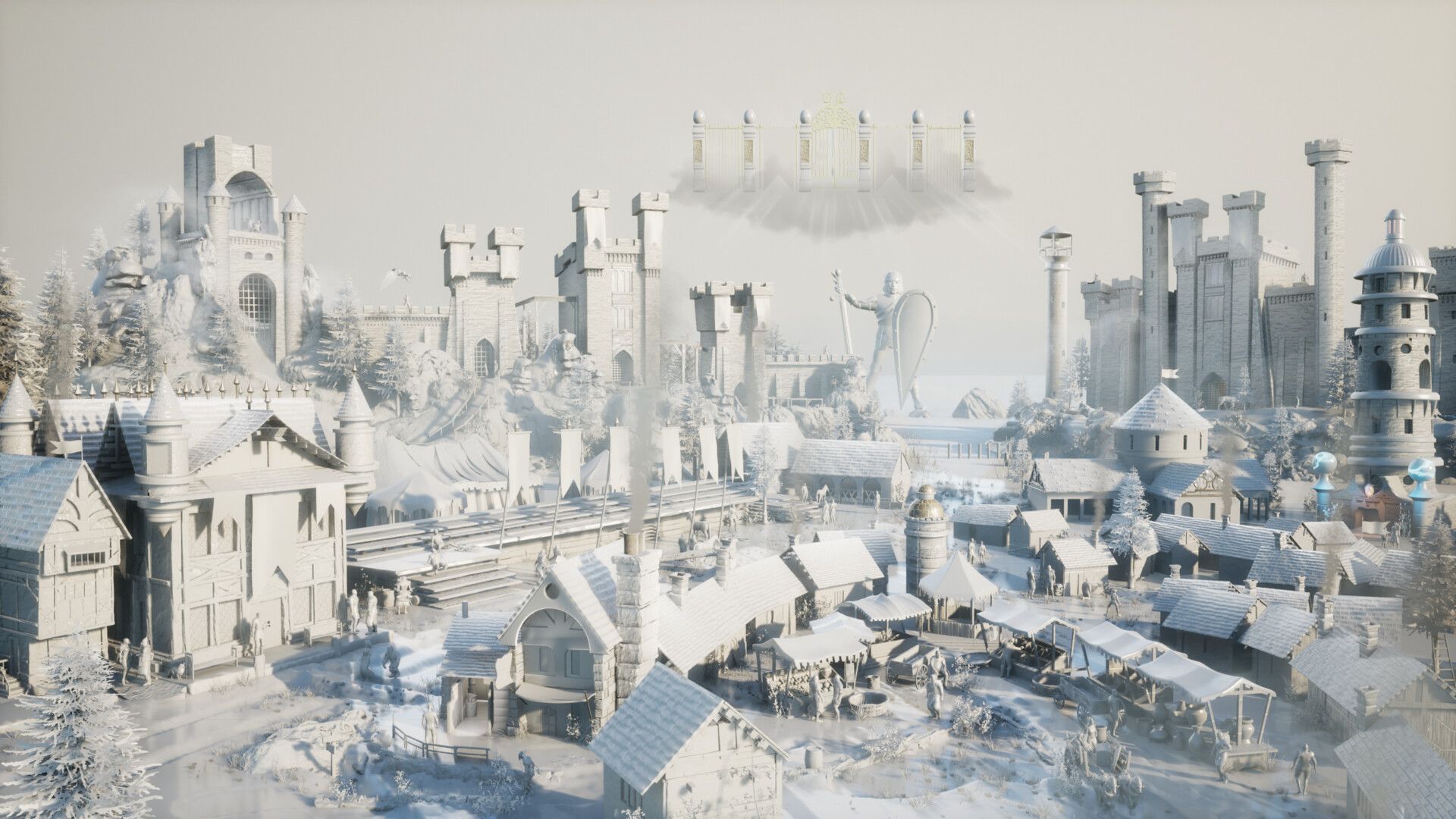 Художник сделал Замок из Героев 3 на Unreal Engine 5