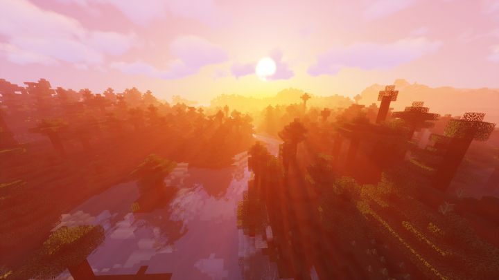 Скриншот заката в Hyper HD Realism